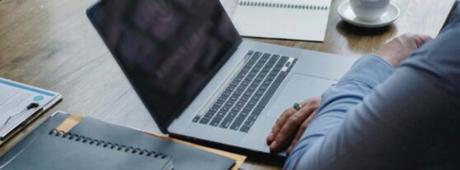 Laptop at work